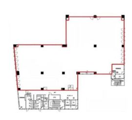 八丁堀ビル(八丁堀) 2階 間取り図