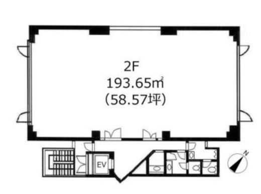 白金台セントラルビル 2階 間取り図