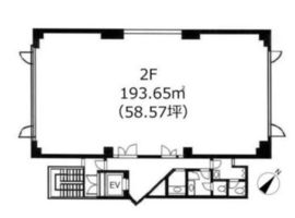 白金台セントラルビル 2階 間取り図