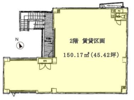 ディアテックビル南青山 2階 間取り図