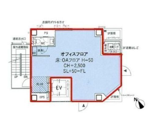 不二ビルディング新橋 4階 間取り図