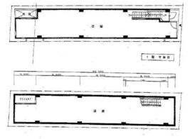 日本橋MMビル B1階＋1階 間取り図
