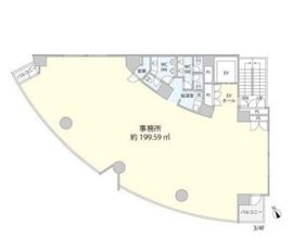 55-1麻布台 7階 間取り図