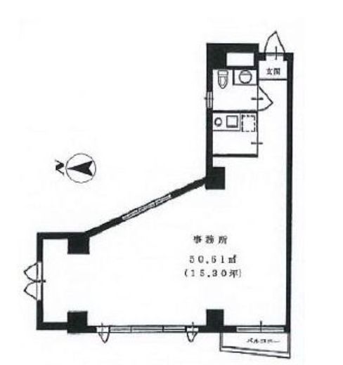 大藤ビル(恵比寿) 201 間取り図