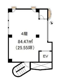 iD EBISU(旧:SJ EBISU) 4階(事務所) 間取り図
