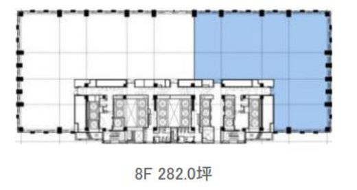 丸の内トラストタワー本館 8階 間取り図