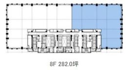 丸の内トラストタワー本館 8階 間取り図