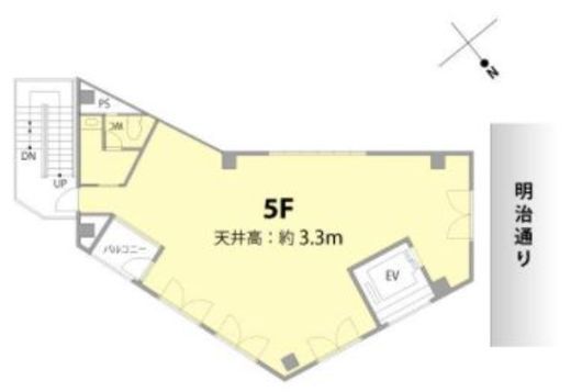 JS神宮前プロパティ 5階 間取り図