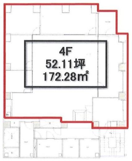 銀座武蔵野ビル 4階 間取り図