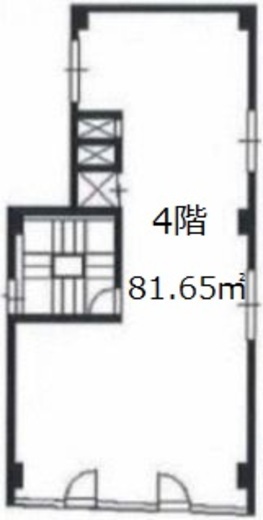 コスギビル 4階 間取り図