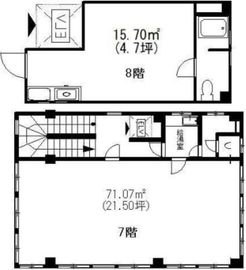 ツインタウン木下ビル 7-8階 間取り図