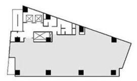 近鉄霞が関ビル 5階 間取り図