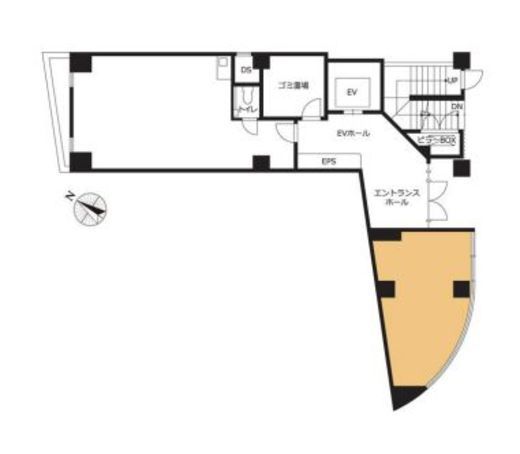 VORT渋谷道玄坂 1階B 間取り図