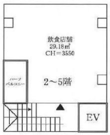 REB人形町ビル 2階 間取り図