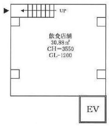 REB人形町ビル B1階 間取り図