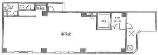 日本橋お起奈ビル 2階 間取り図