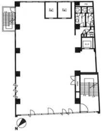 イマスオフィス馬喰町 6階 間取り図