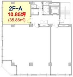 八重洲KHビル 2階A 間取り図