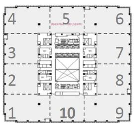 品川シーズンテラス 7階1 間取り図
