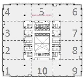 品川シーズンテラス 7階2 間取り図