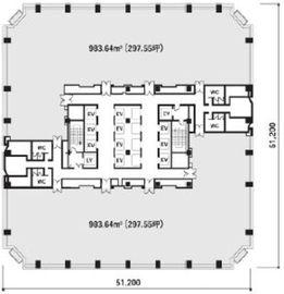 シーバンスN館 2階 間取り図