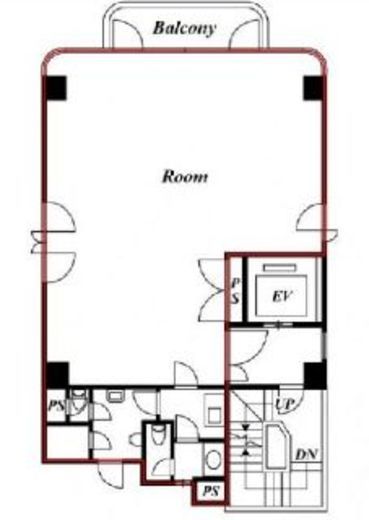 麻布マルカビル 8階 間取り図