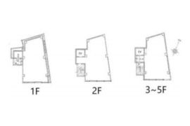 ARISTO渋谷(旧:ファザーランド渋谷Ⅱ) 1階-5階 間取り図