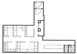 赤坂扇やビル 5階F 間取り図