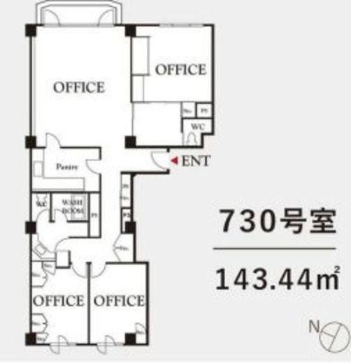 ペガサス青山 730 間取り図