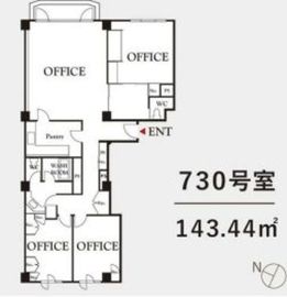ペガサス青山 730 間取り図