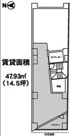 SK麻布十番ビル 4階 間取り図
