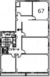 共同ビル(市場通り) 67 間取り図