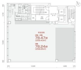 PMO八丁堀 7階 間取り図