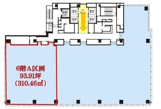 野村不動産芝大門ビル 6階A 間取り図