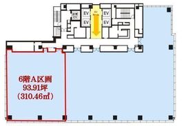 野村不動産芝大門ビル 6階A 間取り図