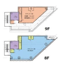 MAXPLAN AZABU10 8階+9階 間取り図