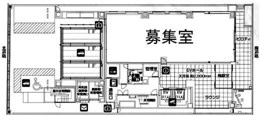VPO東日本橋 1階(店鋪) 間取り図