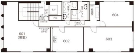 第1井上ビル 601 間取り図