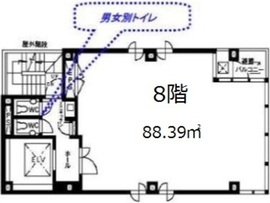 茅場町二丁目ビル 8階 間取り図