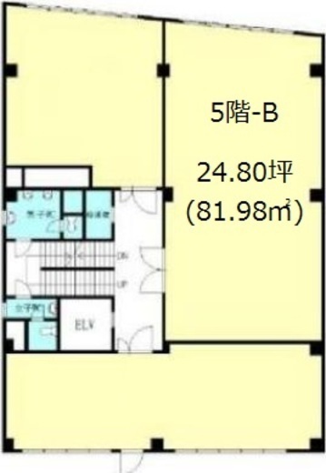 小浦第一ビル 5階B 間取り図