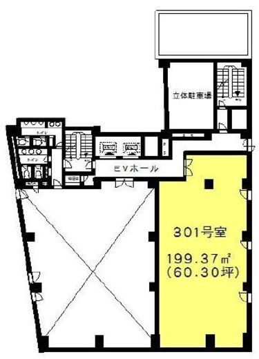 日本橋浜町パークビル 301 間取り図
