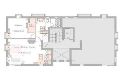 The York House 2階13号 間取り図