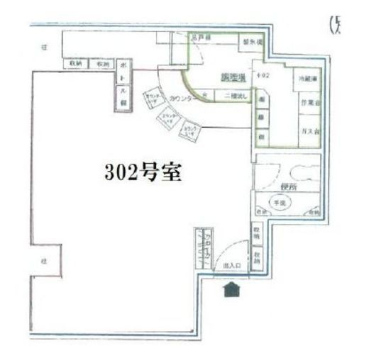六本木四丁目ビル 302 間取り図