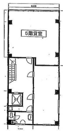 銀星ビル 5階1 間取り図