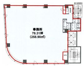 内神田OSビル 8階 間取り図