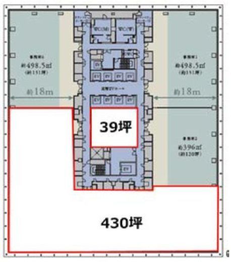 KANDA SQUARE 19階3 間取り図