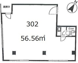 半田ビル 302 間取り図