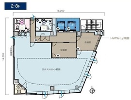 京橋宝町PREX 8階 間取り図
