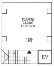REB人形町ビル 1階(中2階) 間取り図