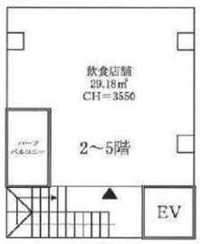 REB人形町ビル 3階 間取り図